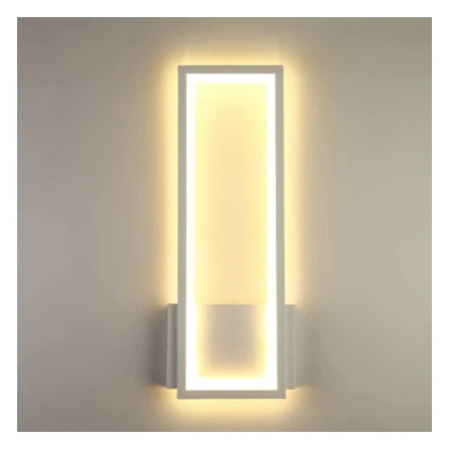 Applique Murale Intérieur 16W LED Moderne - Blanc Chaud 3000K