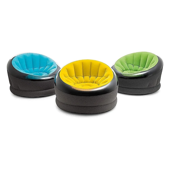 Intex Poltrona Gonfiabile Rayon PVC Pet Empire Assortito Medium - Comoda e Resistente