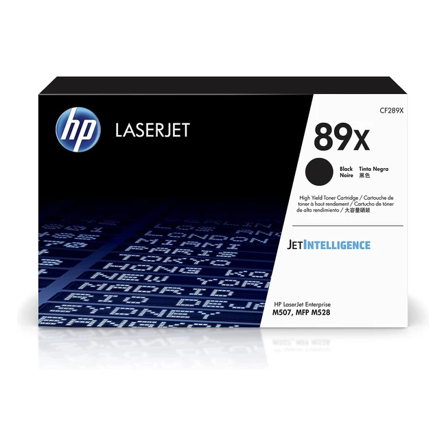 Cartouche de toner HP CF289X authentique - LaserJet M507/M528 - Noir - 10 000 pages