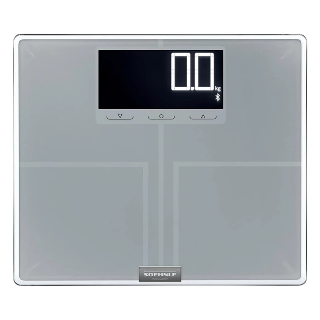 Soehnle Shape Sense Connect 200 - Bilancia Pesapersone Elettronica in Vetro Argento