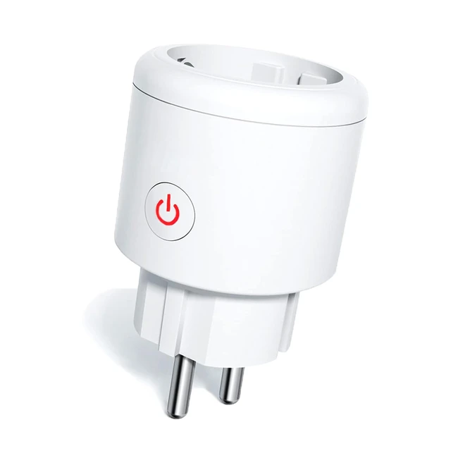 Prise connectée intelligente Zigbee 16A - Contrôle à distance - Compatible Alexa/Google Home - Surveillance consommation - Réf: 1pcs