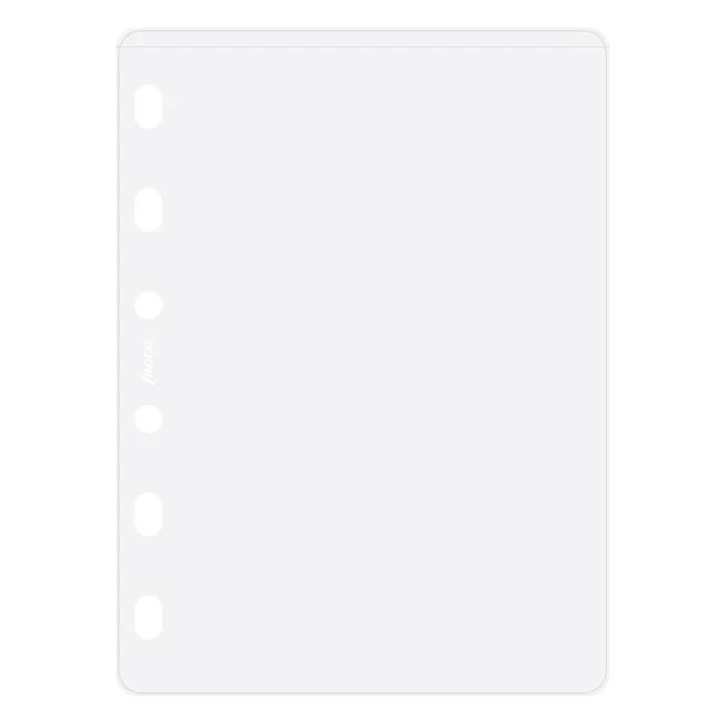 Filofax Enveloppe Transparente - Taille 93mm x 123mm - Pratique et Polyvalente