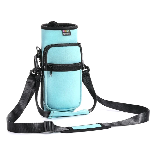 nuovoware water bottle carrier bag 25oz710ml adjustable shoulder strap 2 pocket neoprene sleeve