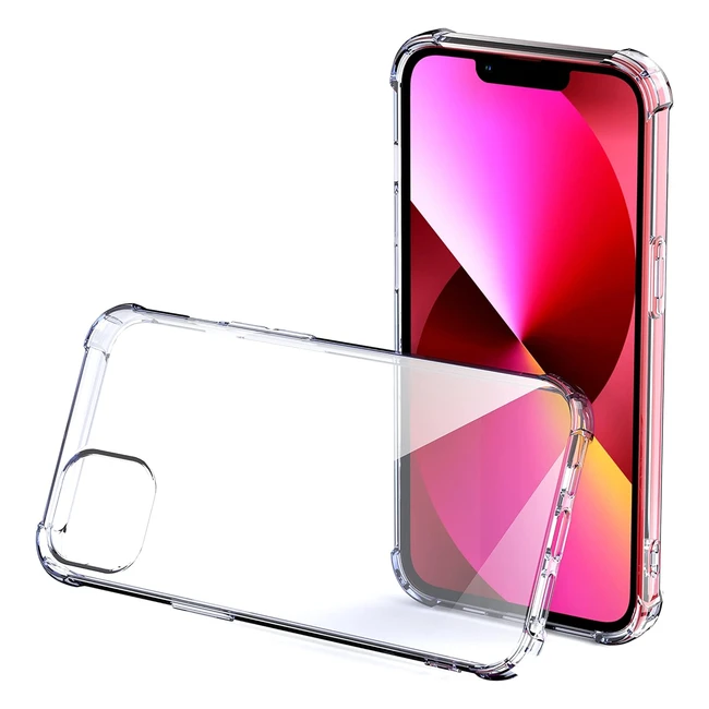 Cover iPhone 13 trasparente Aukvite, custodia sottile con protezione fotocamera, antiurto