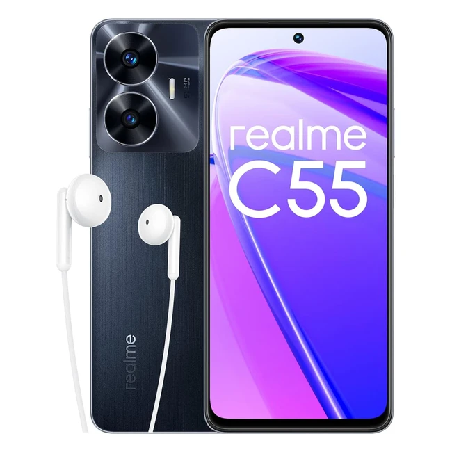 realme c55 Smartphone 4G 64 Megapixelkamera mit KI  6 GB RAM  128 GB ROM