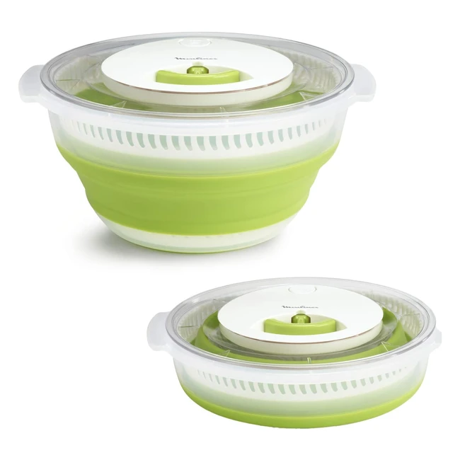 Escurridor para ensalada Moulinex K2530104 - Ahorro de espacio y practicidad
