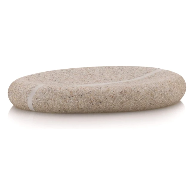 Porte-savon Kela Talus en poly beige plastique 14x85x2cm