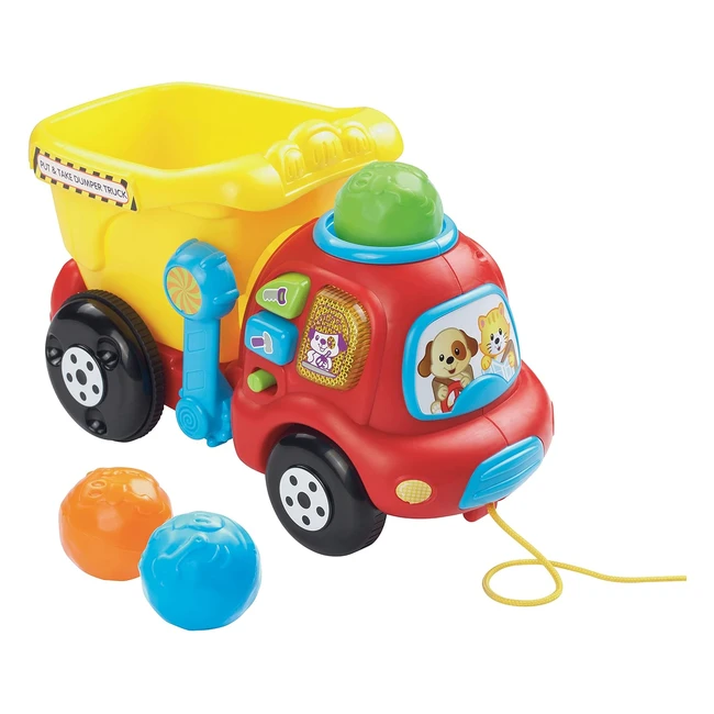 VTech Put and Take Dumper Truck - Interactive Baby Toy - Compatible with Toot-Toot Cars - Ages 6 Months to 3 Years