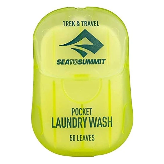 Sea to Summit Sabonete Trek Travel Pocket Laundry Wash 50 Lminas Cepillos de Lim