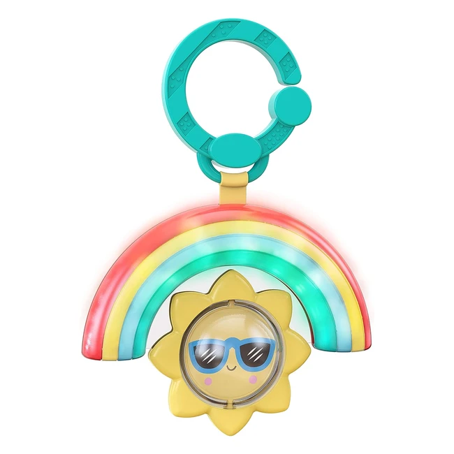 Juguete colgante Bright Starts Sol y Arcoiris, Ref. 1234, Luces y Melodías
