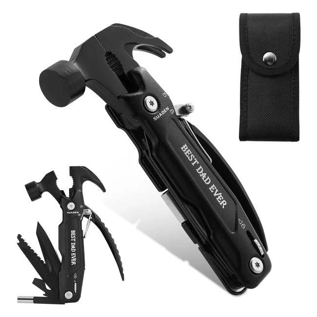 Best Dad Gift 15in1 Hammer Multitool - Unique Present Idea for Fathers Day Chr