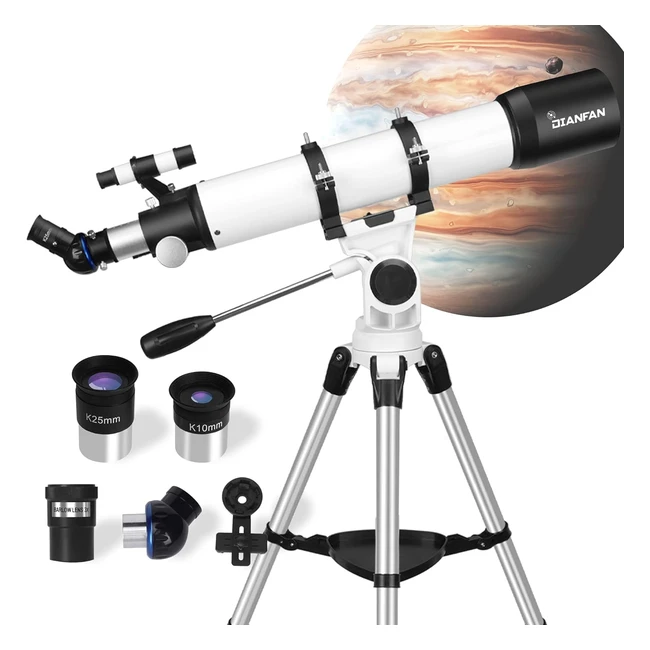 Telescopio Astronomico Professionale 90x700 per Adulti - Ottica Eccellente