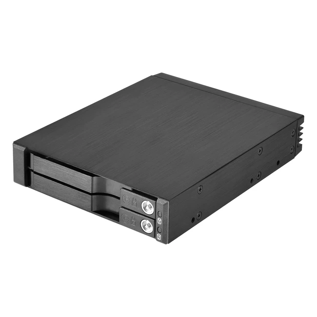 Placa trasera Silverstone SSTFS202B para rack móvil de aluminio sin bandeja - Compatible con 2x 2.5