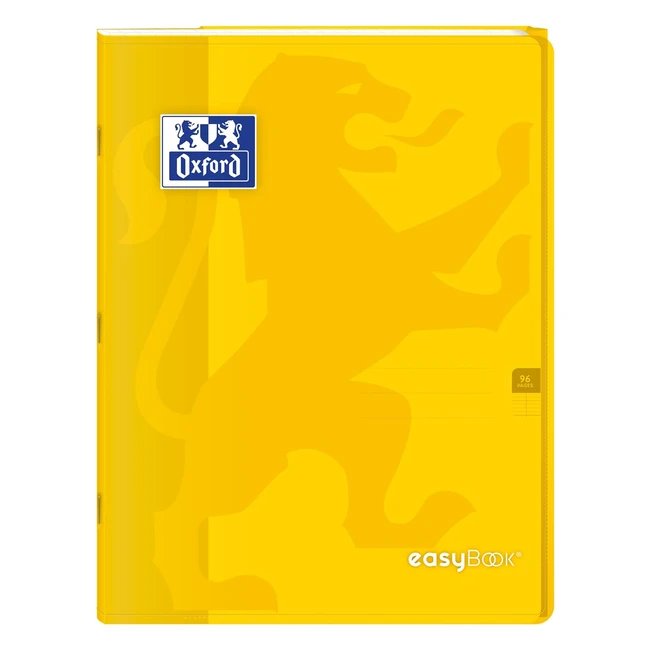 Cuaderno grapado Oxford Easybook 24x32cm 96 páginas cuadriculado 90g - Amarillo