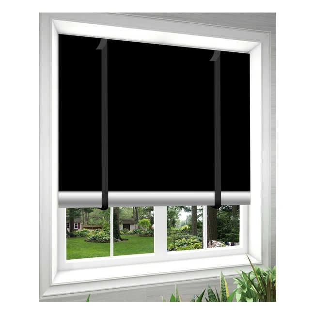 Store occultant sans perçage 240x145cm Aicoya - Obscurité totale, isolation thermique, installation facile