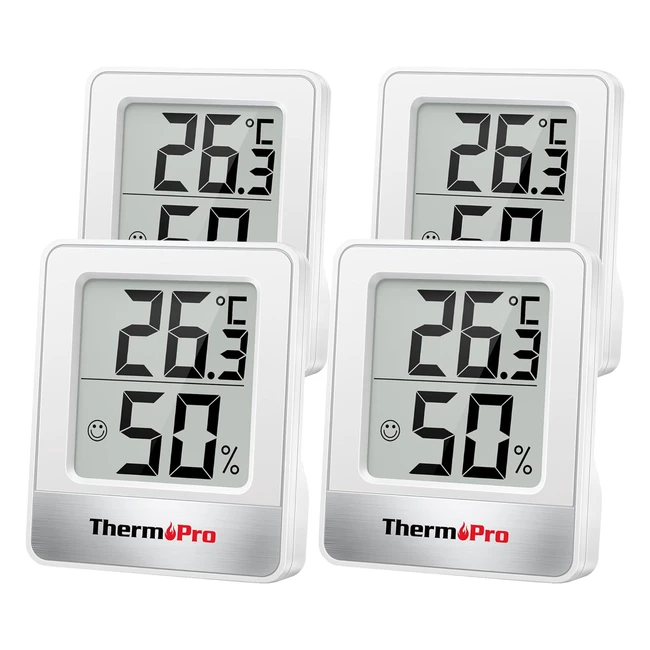 ThermoPro TP49 Digital Room Thermometer - Accurate Temperature & Humidity Monitor
