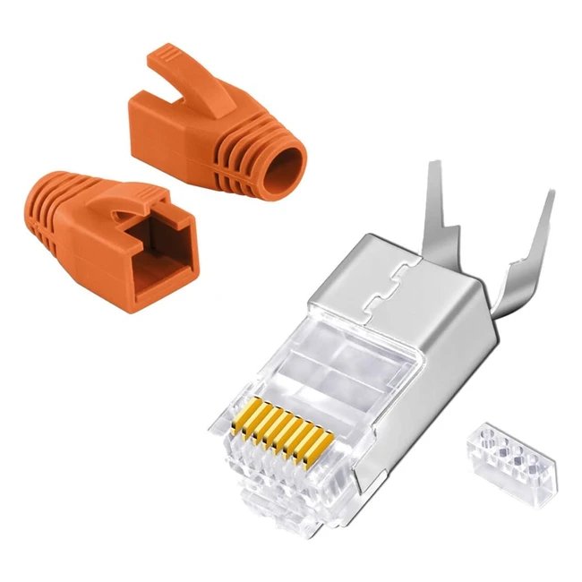 Connecteur RJ45 Cat 7 Embout Ethernet POE - Lot de 50