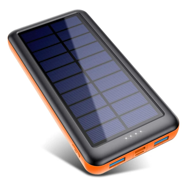 High Capacity Solar Power Bank 26800mAh - Fast Charge Portable Charger for Smart