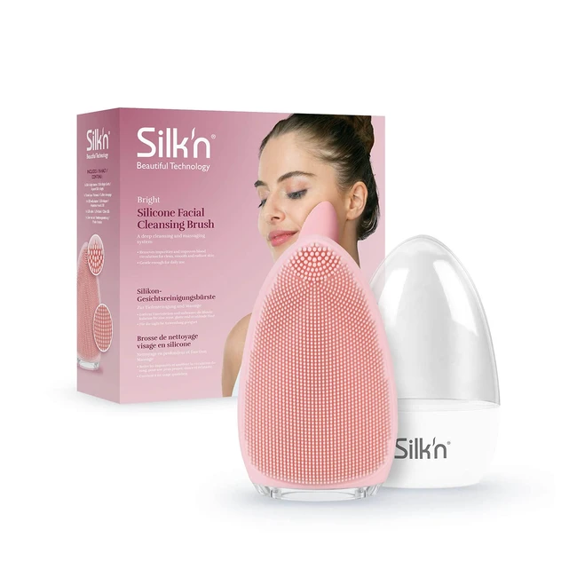 Silkn Bright FB1PE1P001 Silikon Gesichtsreinigungsbrste hygienische Tiefenre