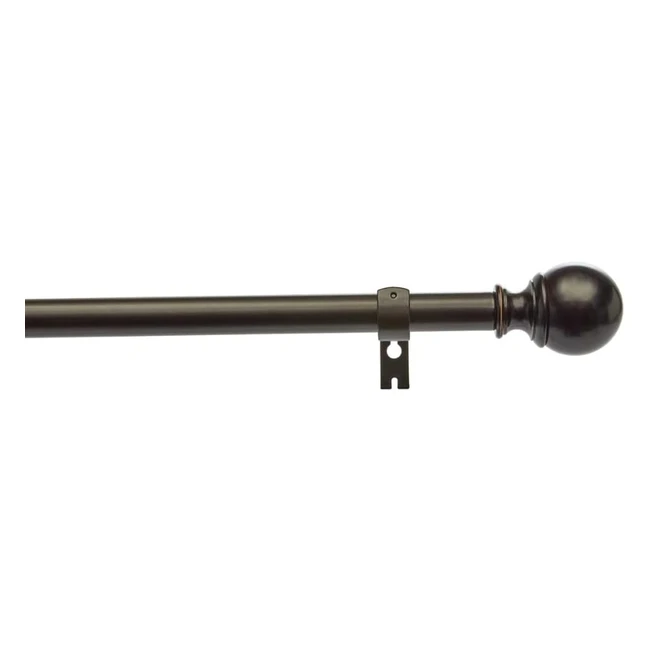 Amazon Basics Curtain Rod - Extendable 91-182cm - Dark Bronze - Privacy & Sunlight Protection