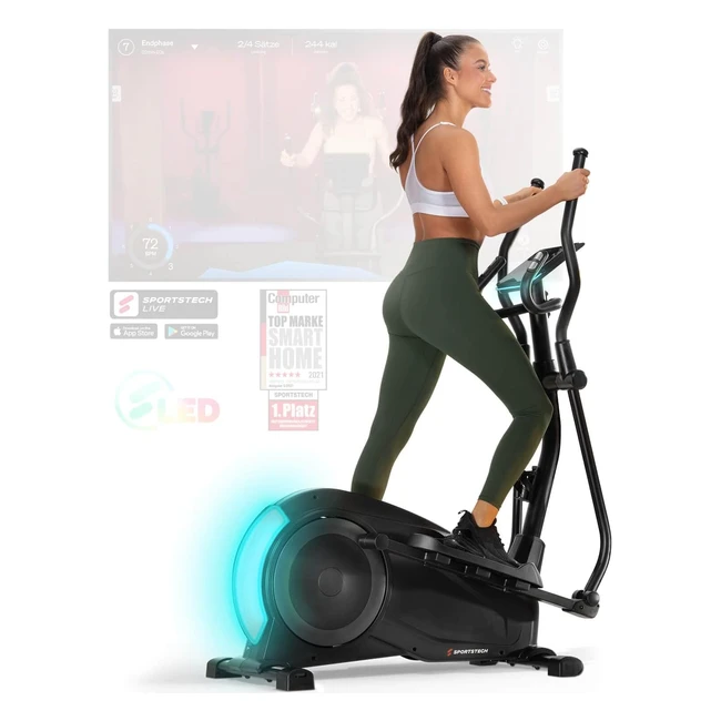 Ellittica Sportstech CX700 - Trainer Professionale con Freno Magnetico e Sistema