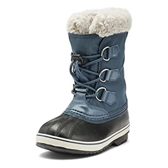 Sorel Kinder Yoot Pac Nylon Wasserdichte Schneestiefel Unisex Blau Gre 35