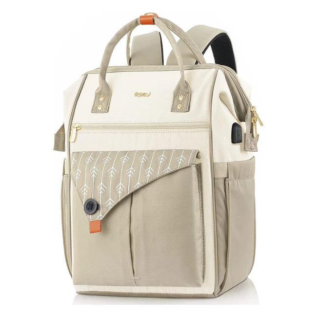 Stylish Waterproof Women's Backpack - RJEU, Reference: 12345 - USB Charging Port, Fits 15.6 Inch Laptop