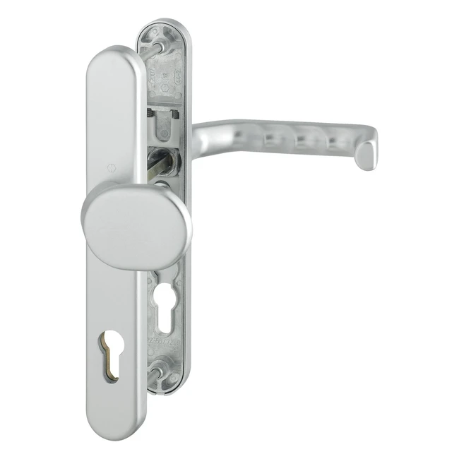 Hoppe Wechselgarnitur Liverpool PZ 92mm Haustrgarnitur Schmalschild Silber Drckerknopf