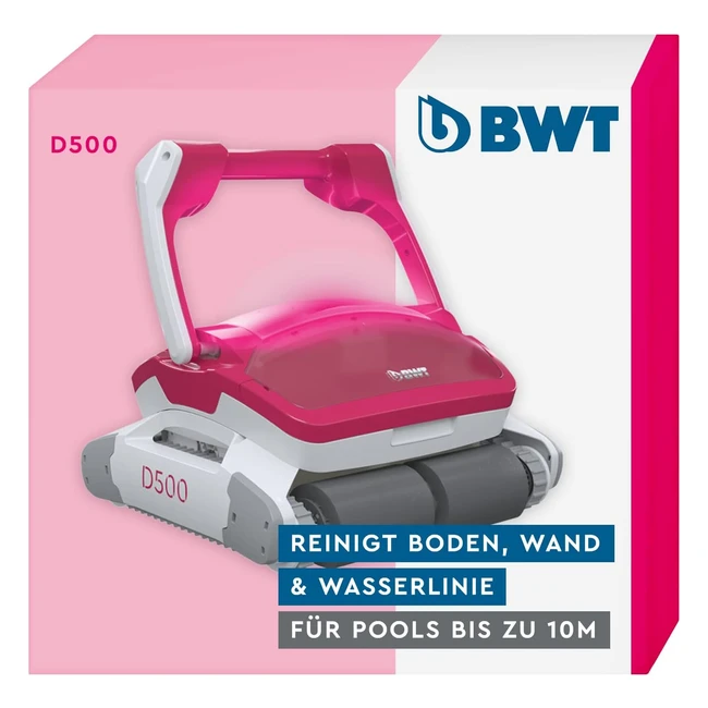 BWT Pool Roboter D500 - Beste Reinigung fr Pools bis 10m - Smart Navigation  