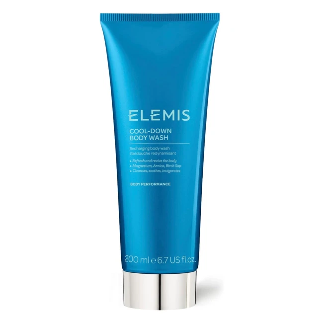 Elemis Cooldown Body Wash - Invigorating Shower Gel with Menthol - Recharge and Hydrate - 200ml