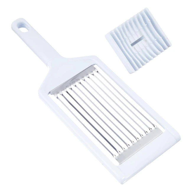 Coupe-tomate Cosy Trendy CT638702, acier inoxydable, blanc - Coupe facile et sécurisée