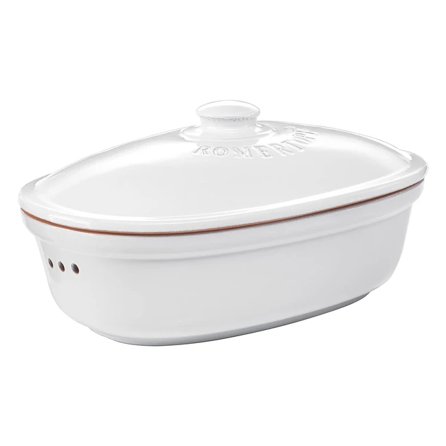 Pot Fraicheur Pain Romertopf 80804 Blanc Moyen - Gardez Vos Pains Frais