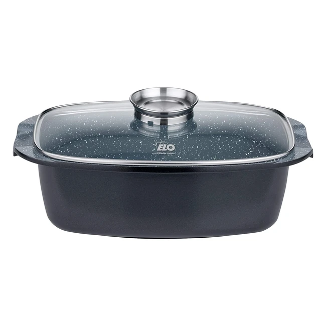 Marmite en fonte d'aluminium pure Basalte - Elo 62861 - Gris 32x21x12cm