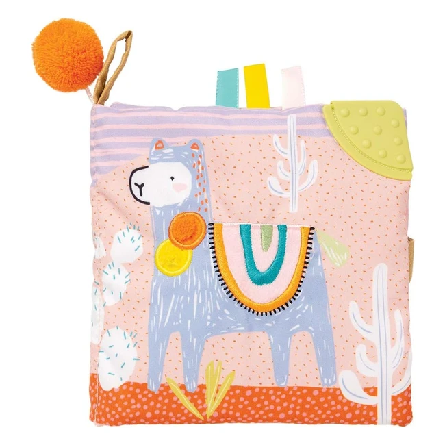 Livre d'activités Manhattan Toy 218430 beige - Stimulation auditive, visuelle et tactile pour bébé