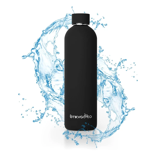 Kitmiido Botella Agua Acero Inoxidable 750ml - Sin BPA - Ideal para Deportes y Oficina