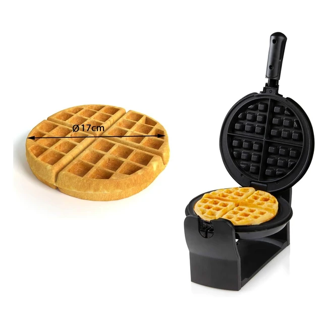 Piastra Antiaderente per Waffle Domo DO9223W - Nero