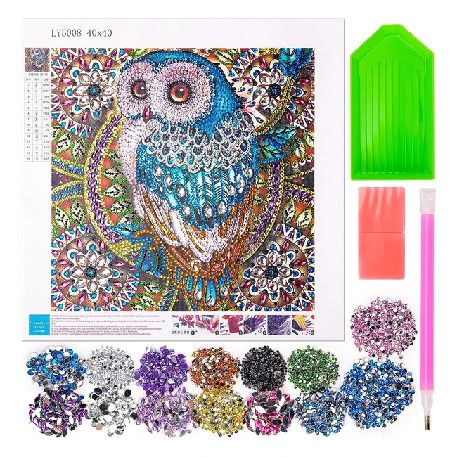 Kit completo de pintura de diamantes para niños y adultos - 5D Pintura Diamante - Regalos para niños y niñas de 6 a 10 años