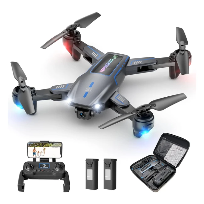 Drone TopRCBoxs S1 con Cámara 1080p, Control Remoto Recargable, 32 Minutos de Vuelo