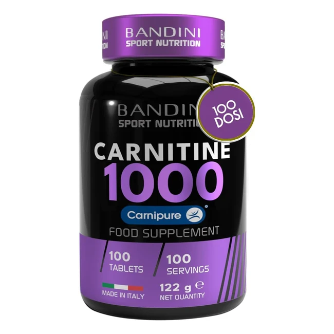Integratore Alimentare Bandini L-Carnitina 1000100 Compresse - Carnipure - 100 D