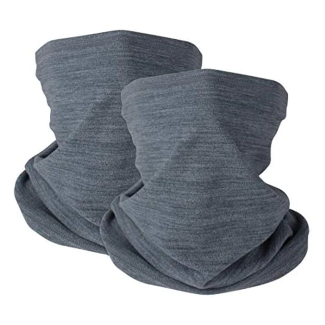 Winter Neck Warmer Fleece Windproof Snood for Men Women - Soft & Warm - Skiing Running Cycling