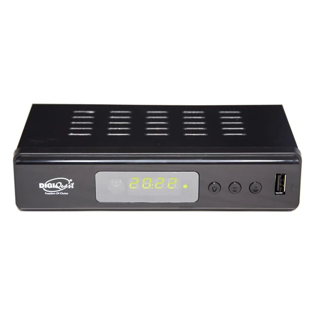 Digiquest Twin Tuner Rec Small Edition - Décodeur TNT Full HD avec Enregistrement Vidéo - Noir