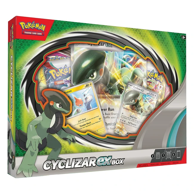 Estuche Pokémon JCC Motorizardex - ¡Potencia tu mazo con Cyclizar EX y Rotom!