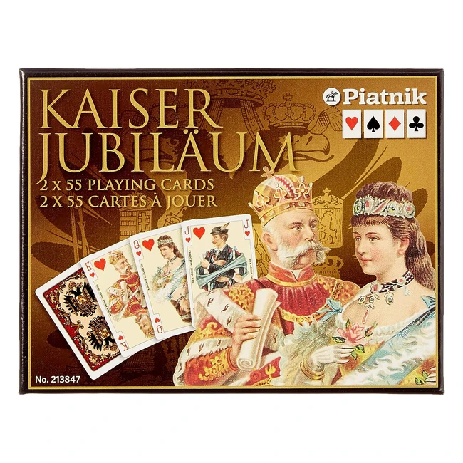 Carte da Gioco Piatnik 213847 Kaiser Imperial Bridge WK - Importato dalla Germania