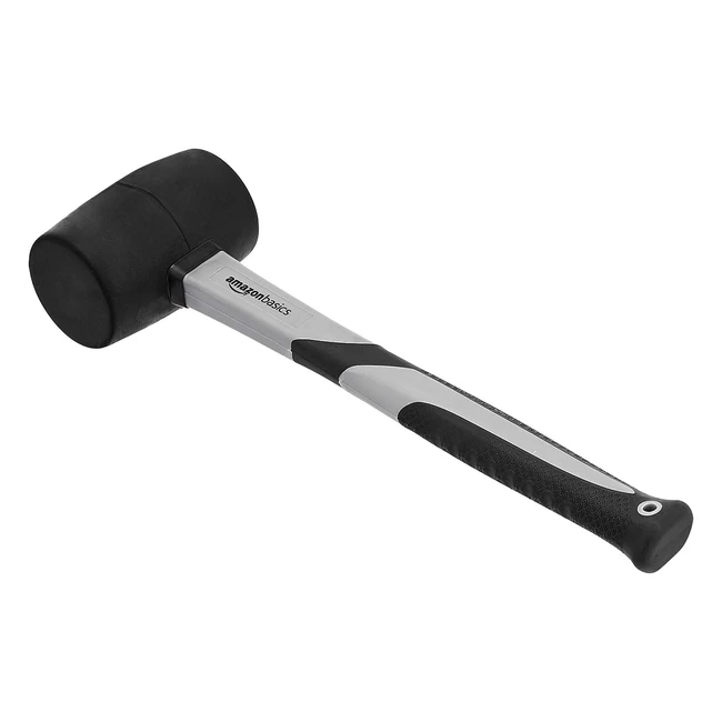 Amazon Basics Club Hammer with Fibreglass Handle - 450g  Lightweight  Versatil