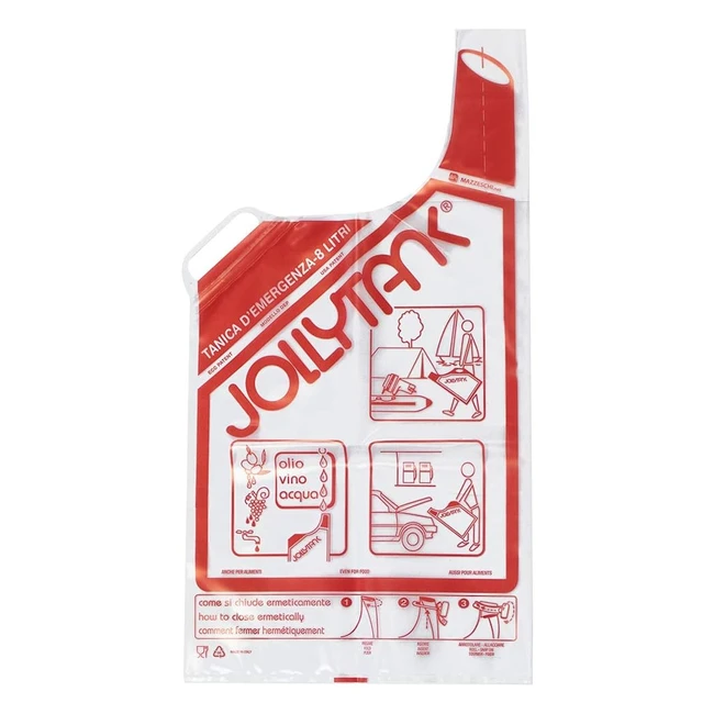 Cora Jollytank Tanica 8lt - Chiusura Ermetica - Kit Fissaggio Targhe