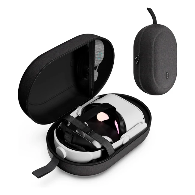 Syntech Large Hard Carrying Case for Oculus Quest 3 & Quest 2Pro - High Capacity Storage & Travel - Black