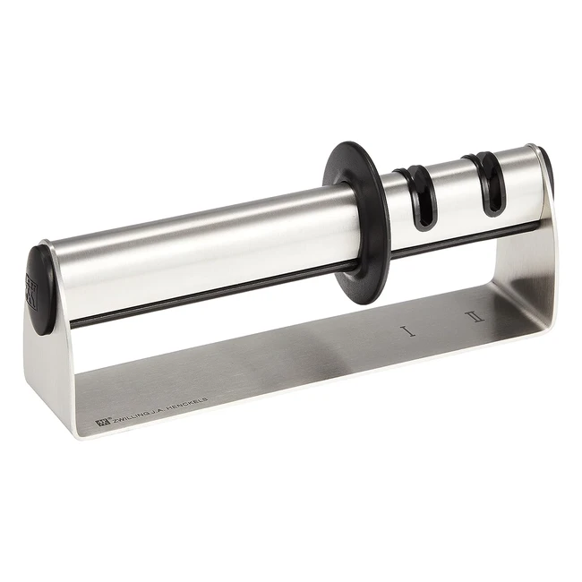 Aiguiseur Zwilling 19cm en acier inoxydable - Aiguisage précis et polissage pour tous les couteaux