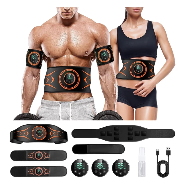 Newenmo ABS Trainer EMS Muscle Stimulator Machine - Tactical X ABS Stimulator 2023 with 8 Modes 25 Intensities