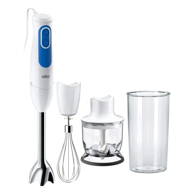 Braun MQ3025 Spaghetti Hand Blender - Blue PowerBellPlus Dual Speed Control