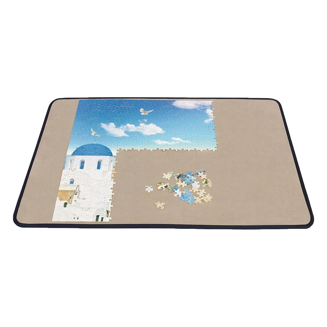 Becko Jigsaw Puzzle Board Portable Puzzle Mat for Puzzle Storage Non-slip Surface Up to 1000 Pieces